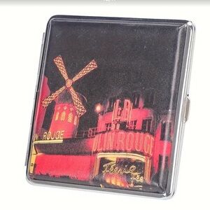 Moulin Rouge Themed Black and Red Cigarette Case/Wallet